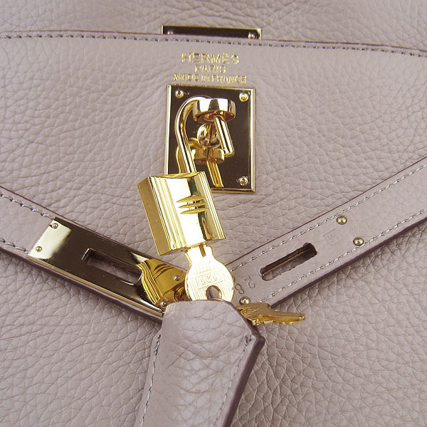 High Quality Hermes Kelly 35cm Togo Leather Bag Grey 6308 - Click Image to Close